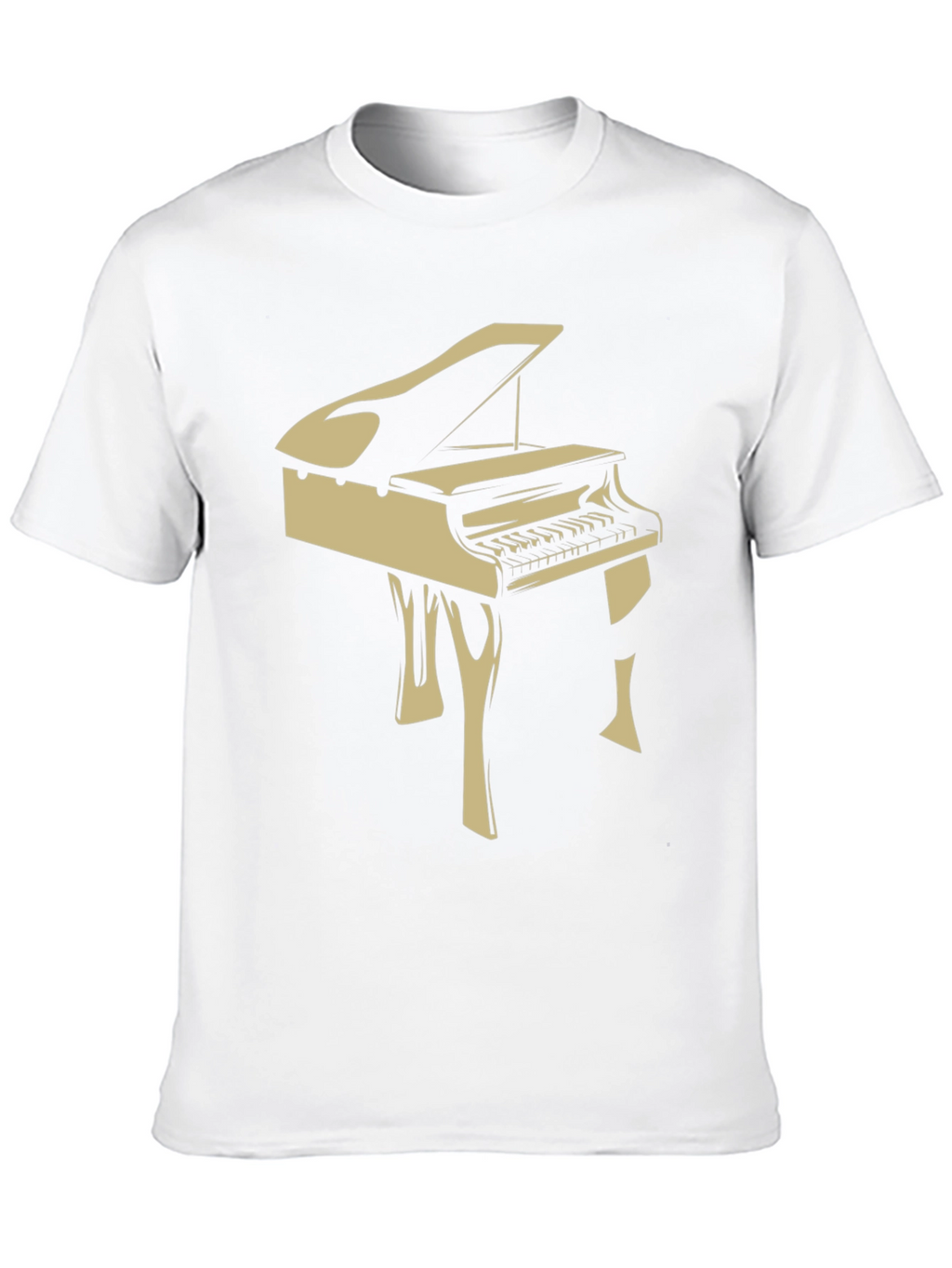 Piano Graphic Tee - Music Lover T-Shirt