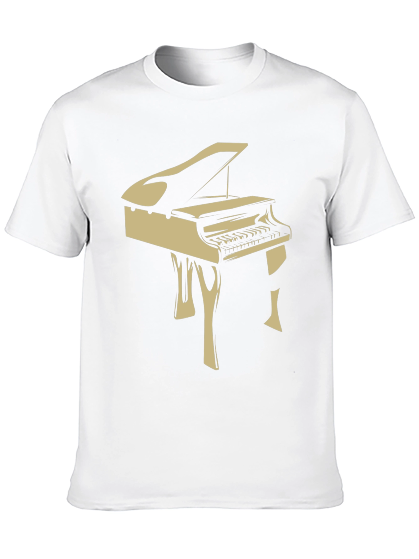 Piano Graphic Tee - Music Lover T-Shirt