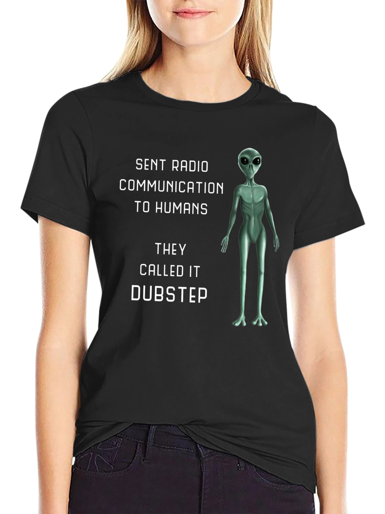 Dubstep Alien Graphic Tee