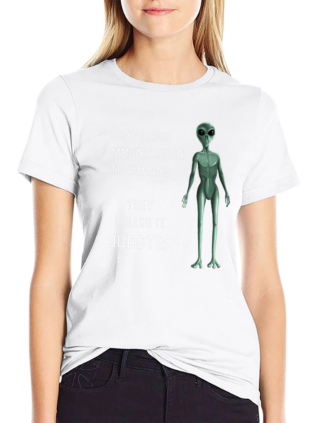 Dubstep Alien Graphic Tee
