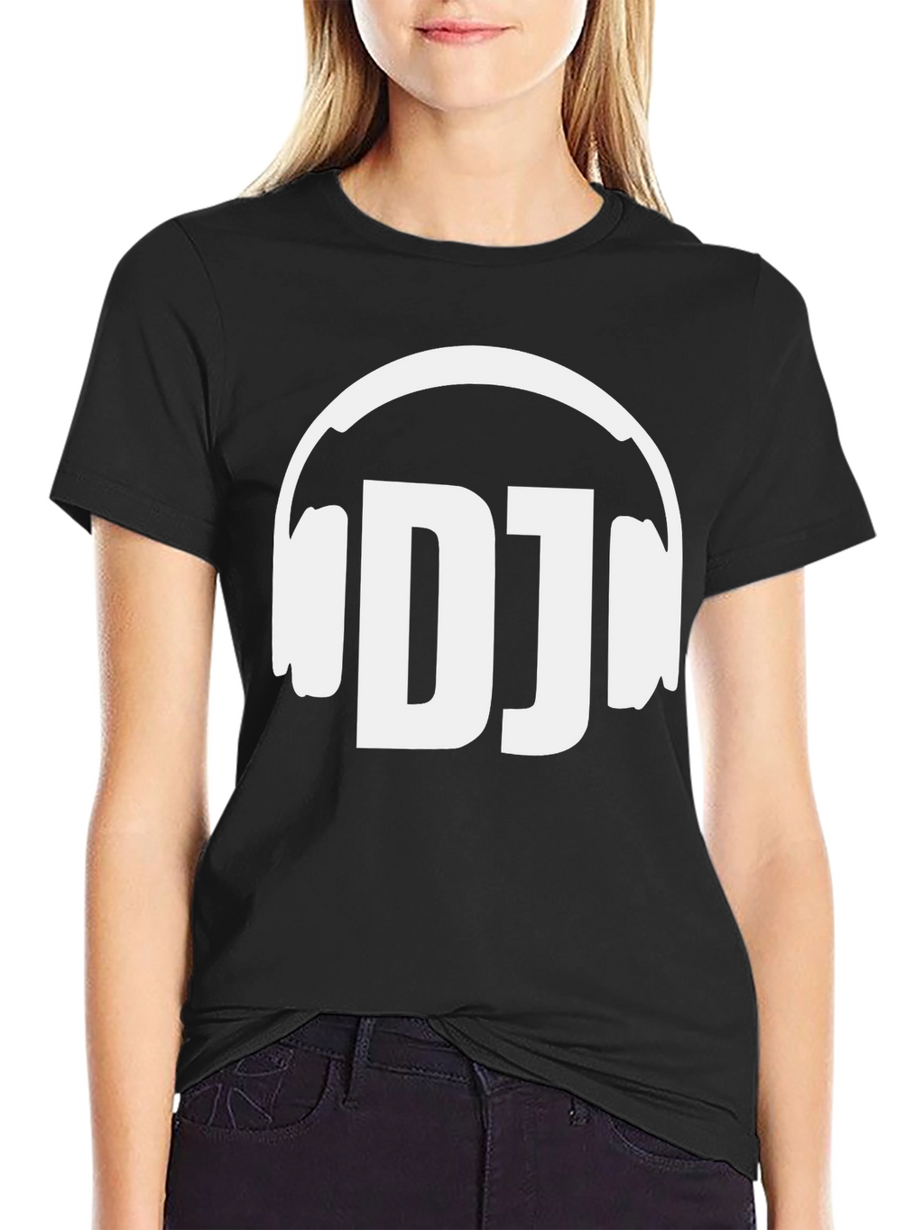 DJ Headphones Graphic Tee - Black