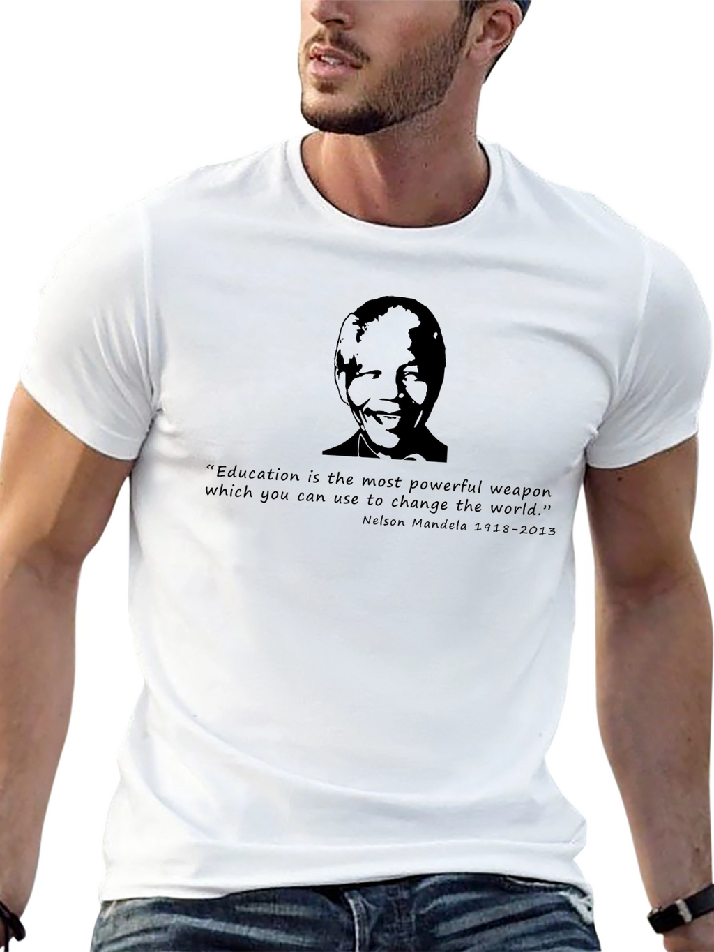 Black Mandela Quote T-Shirt