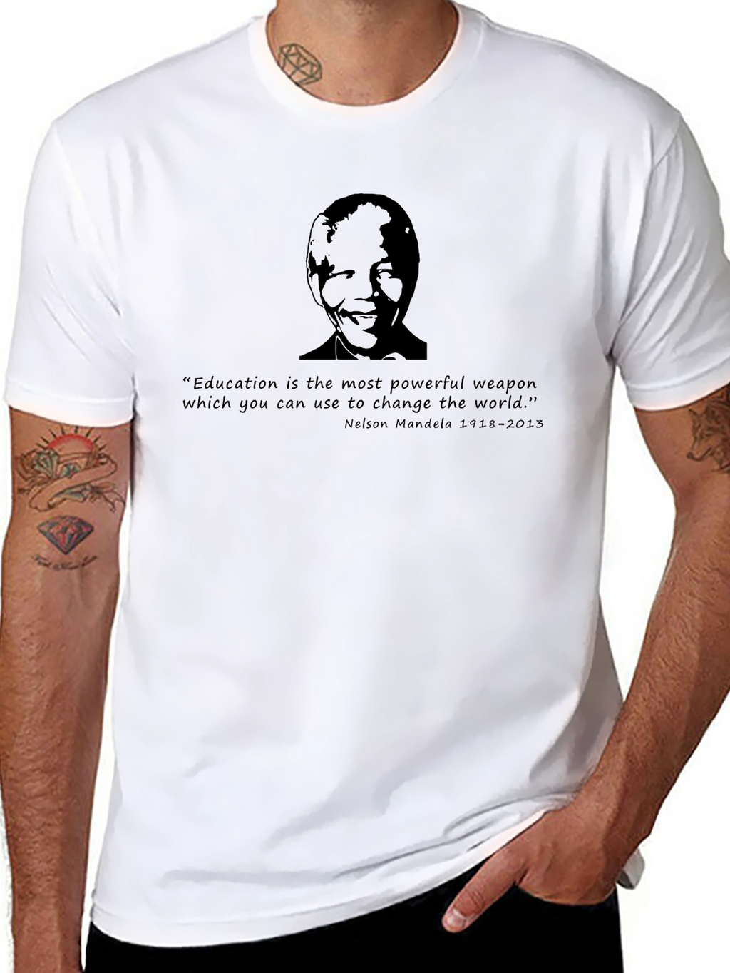 Black Mandela Quote T-Shirt