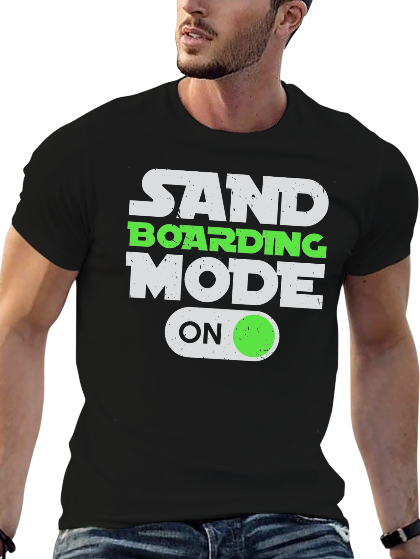 Sandboarding Mode On T-Shirt - Fun Graphic Tee