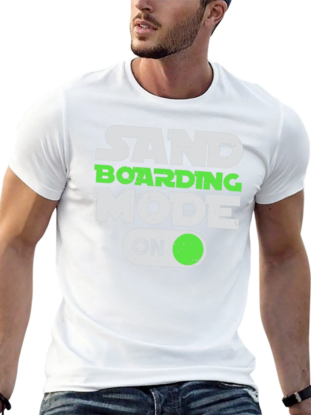 Sandboarding Mode On T-Shirt - Fun Graphic Tee