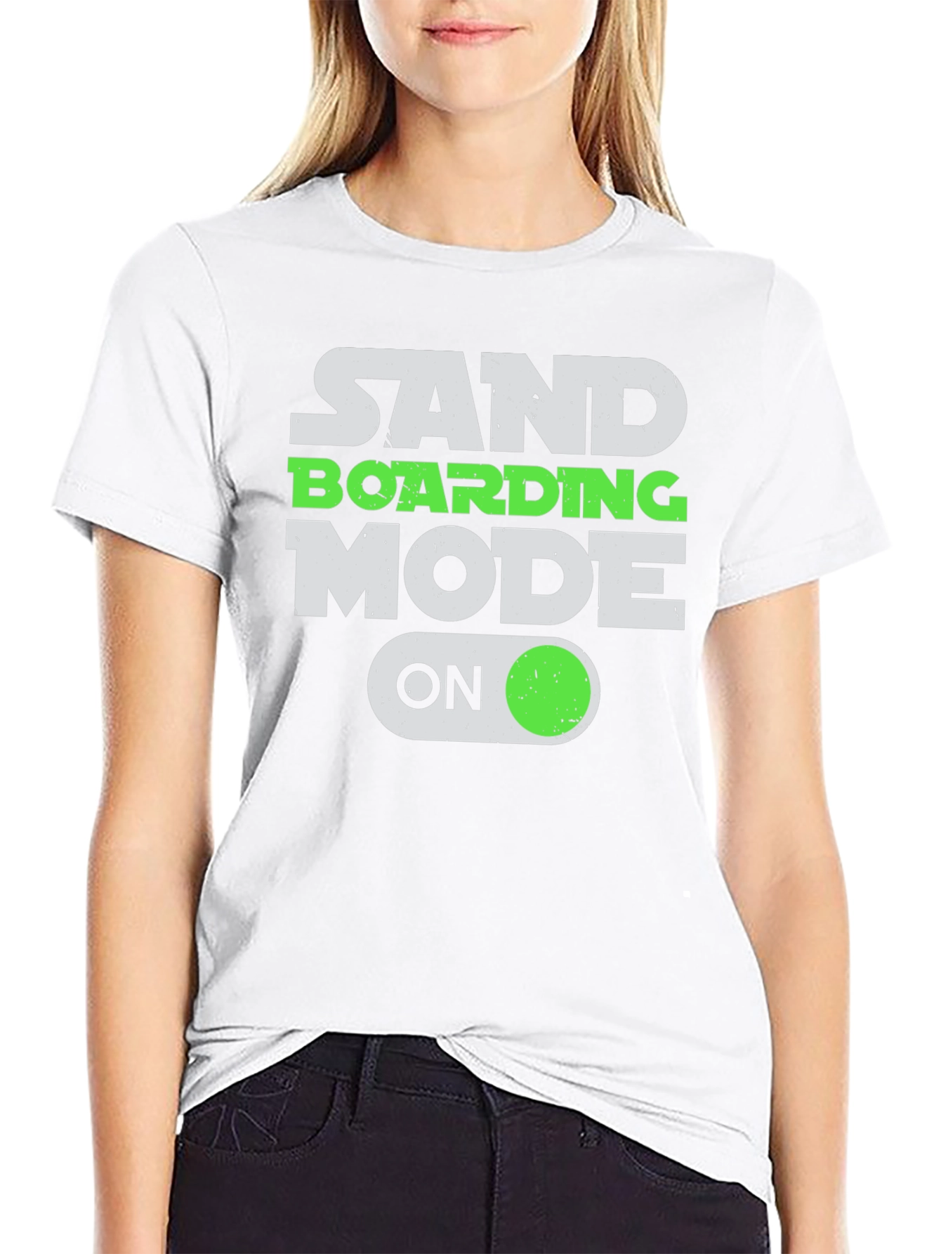 Sandboarding Mode On T-Shirt - Fun Graphic Tee