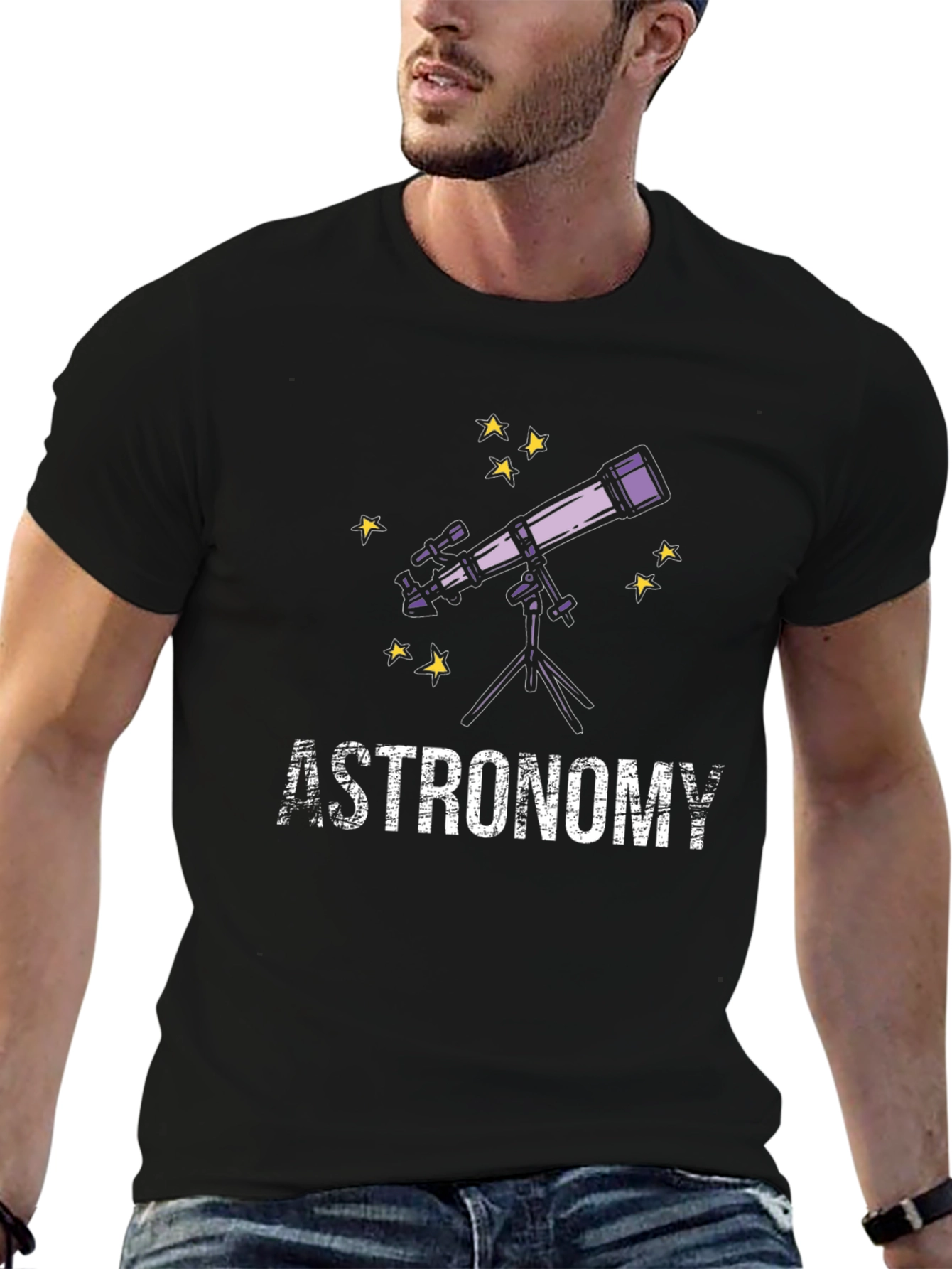 Astronomy Telescope Graphic T-Shirt