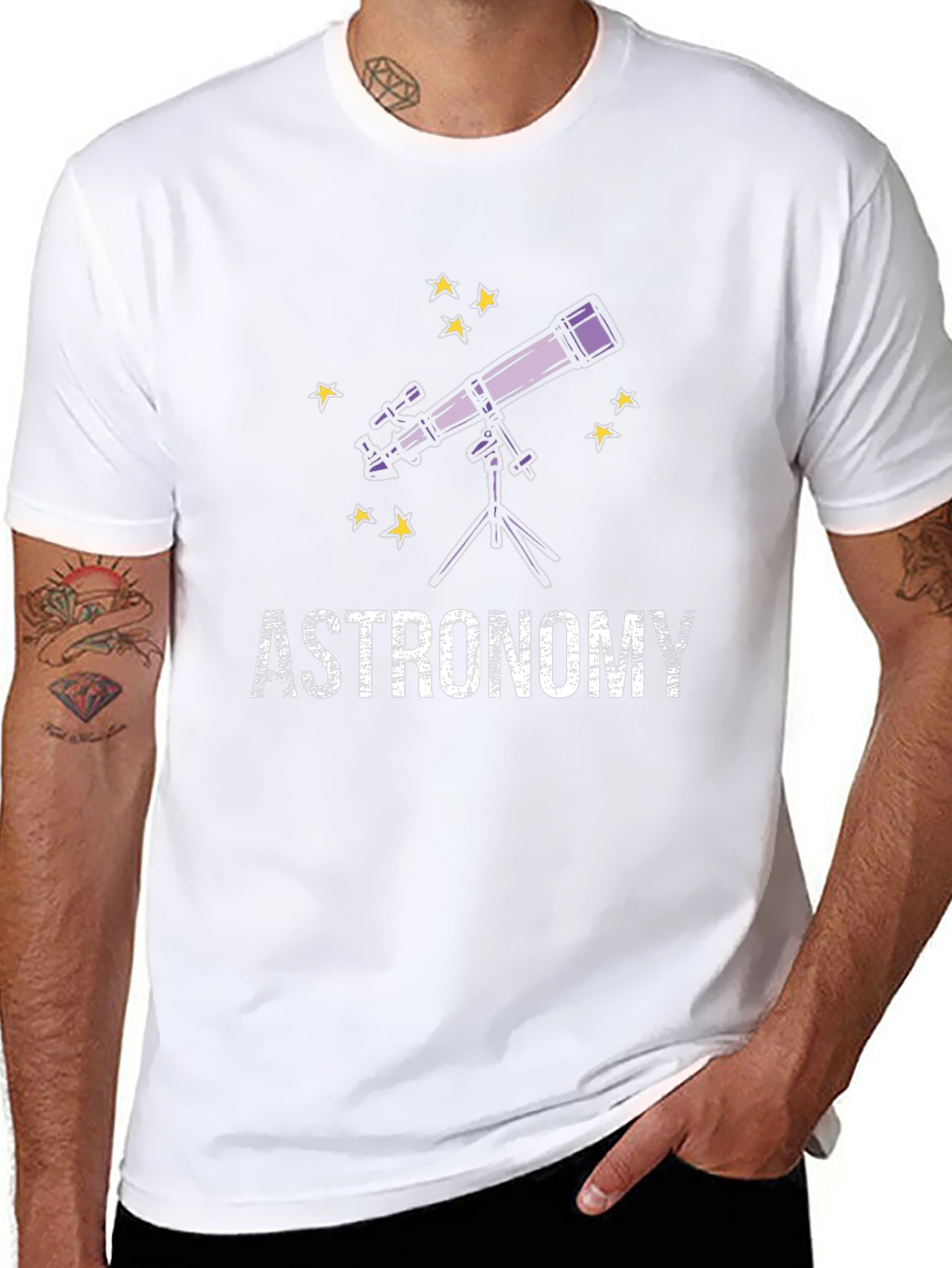 Astronomy Telescope Graphic T-Shirt