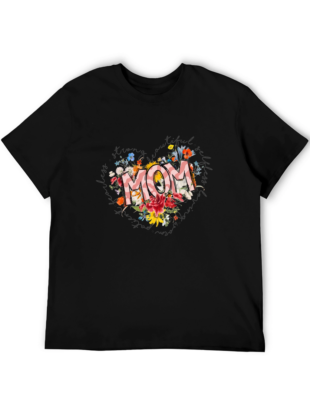 Floral MOM Graphic Tee - Stylish Comfort