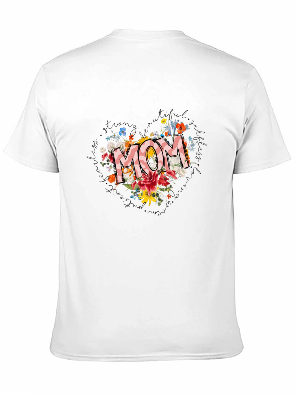 Floral MOM Graphic Tee - Stylish Comfort