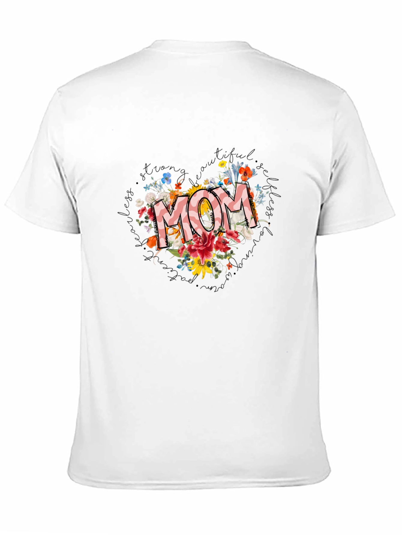 Floral MOM Graphic Tee - Stylish Comfort