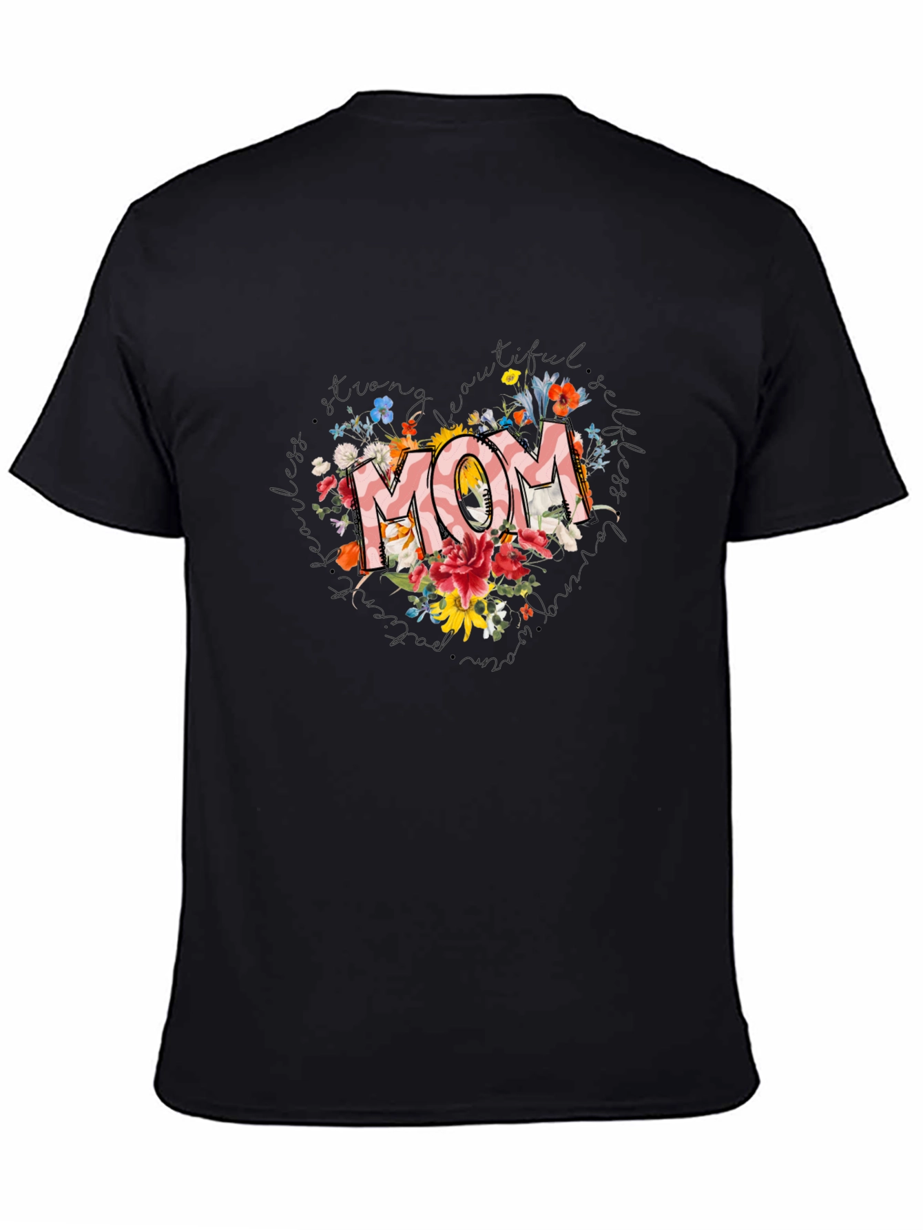 Floral MOM Graphic Tee - Stylish Comfort
