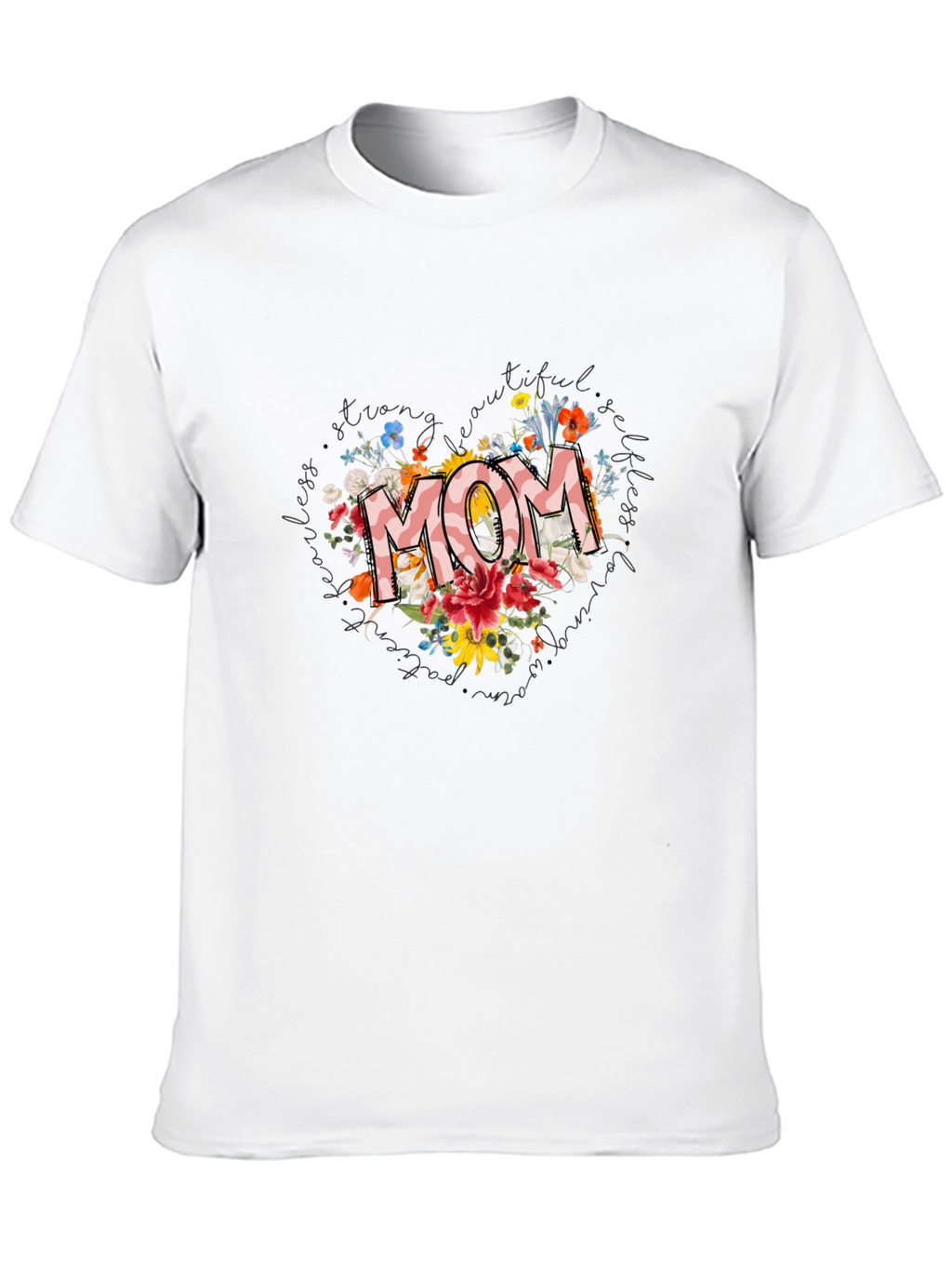 Floral MOM Graphic Tee - Stylish Comfort