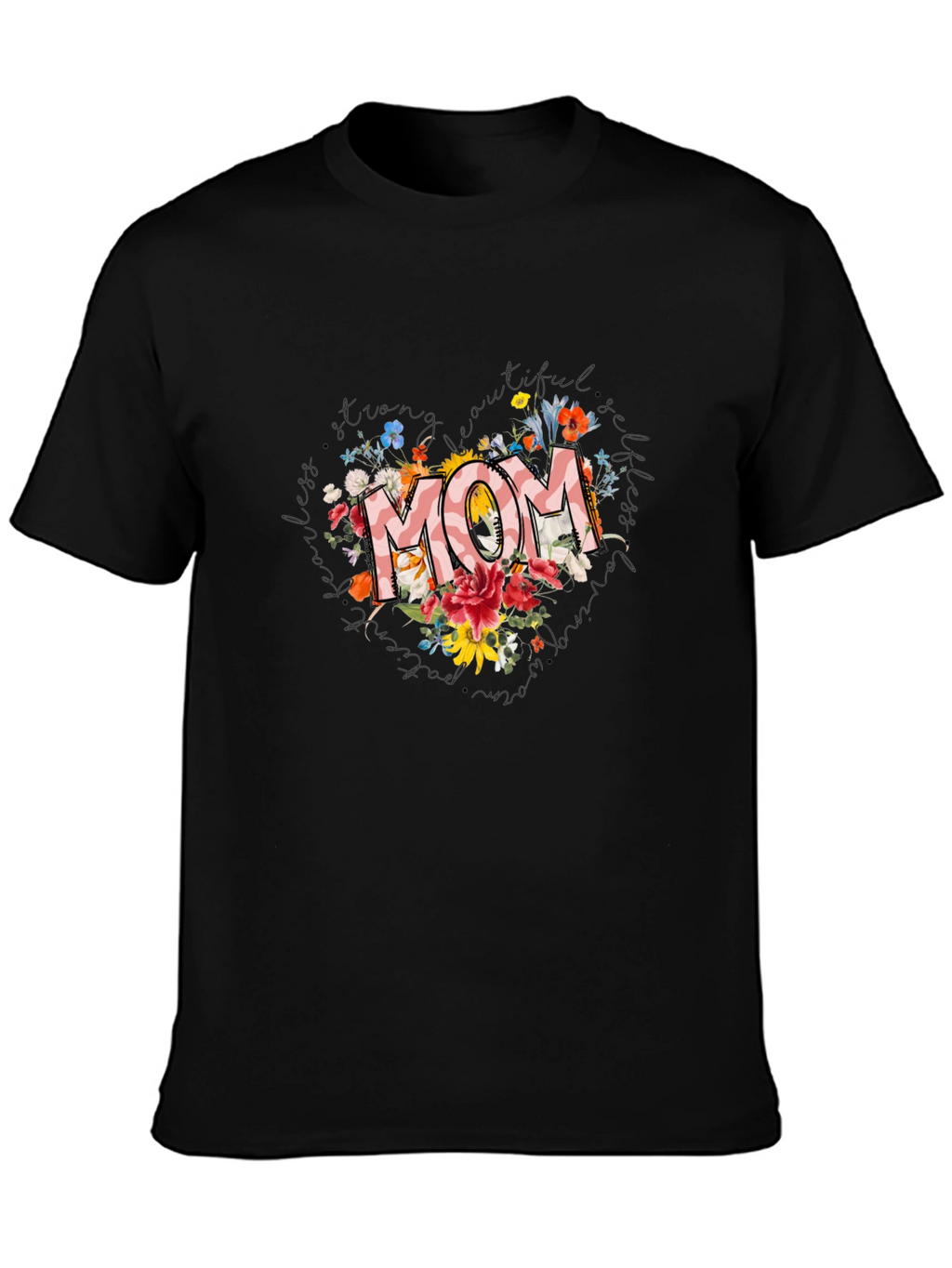 Floral MOM Graphic Tee - Stylish Comfort