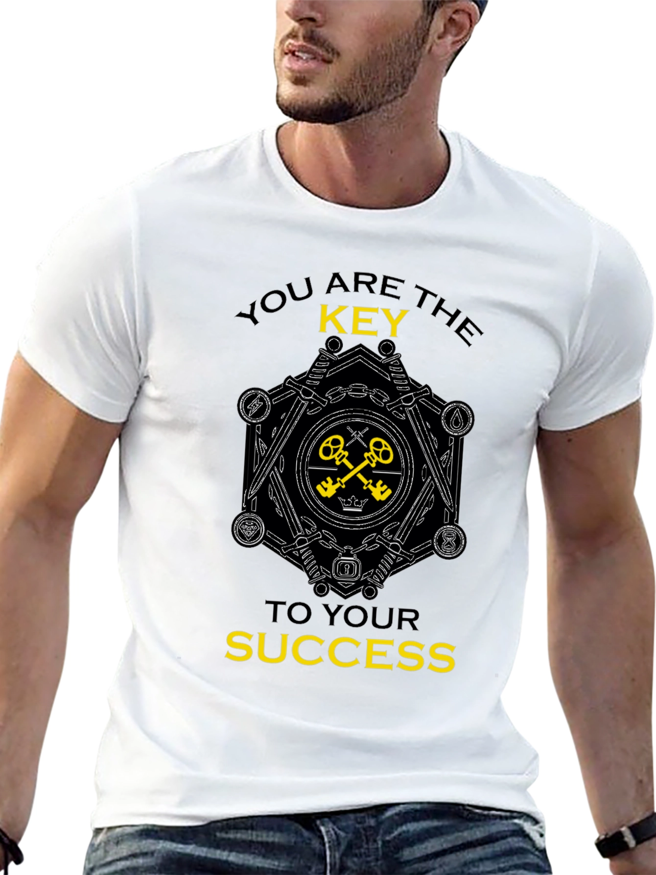 Motivational You Are The Key Graphic T-Shirt