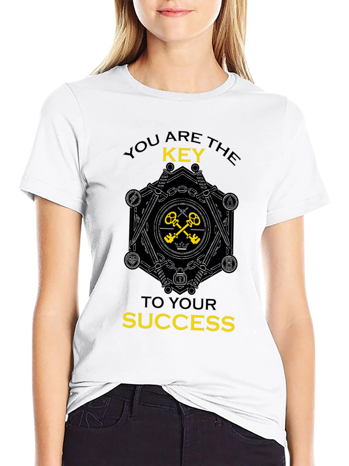 Motivational You Are The Key Graphic T-Shirt