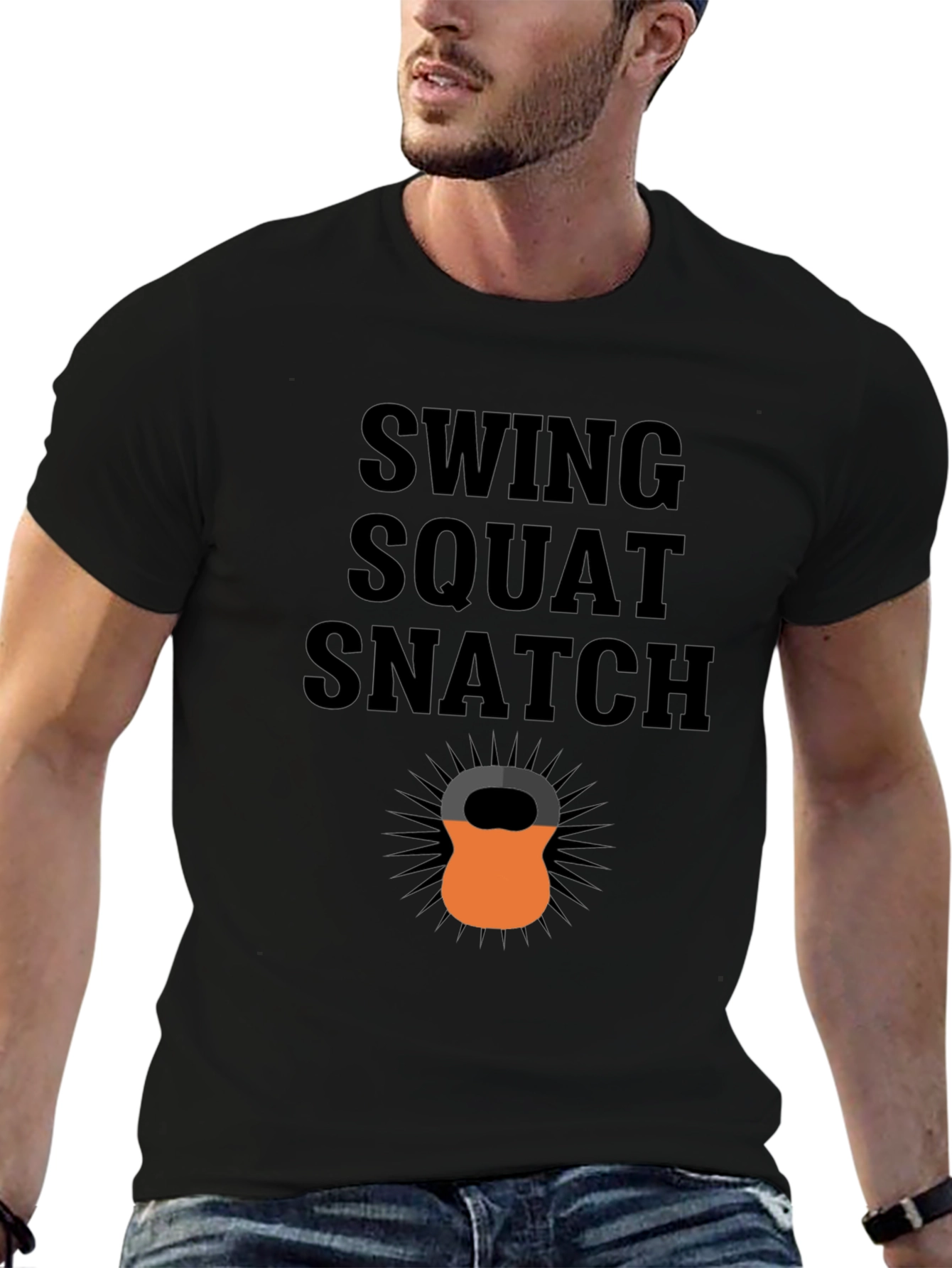 Swing Squat Snatch Kettlebell T-Shirt - Fitness Apparel
