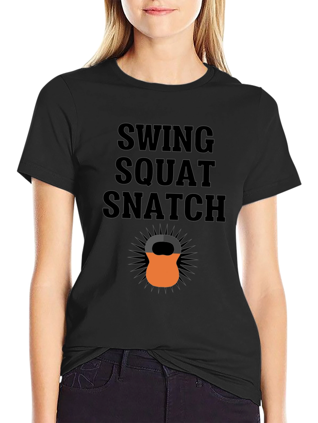 Swing Squat Snatch Kettlebell T-Shirt - Fitness Apparel