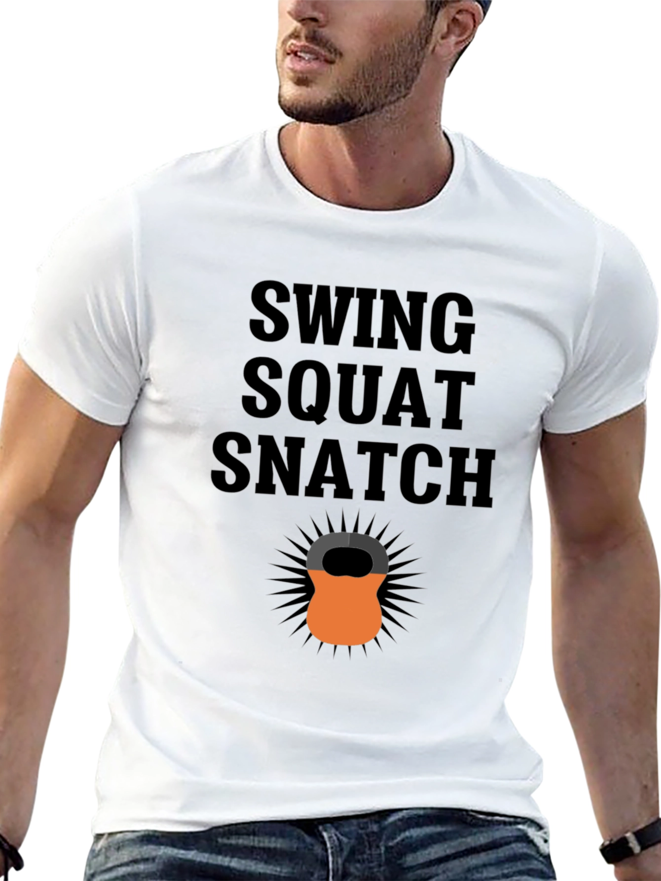 Swing Squat Snatch Kettlebell T-Shirt - Fitness Apparel