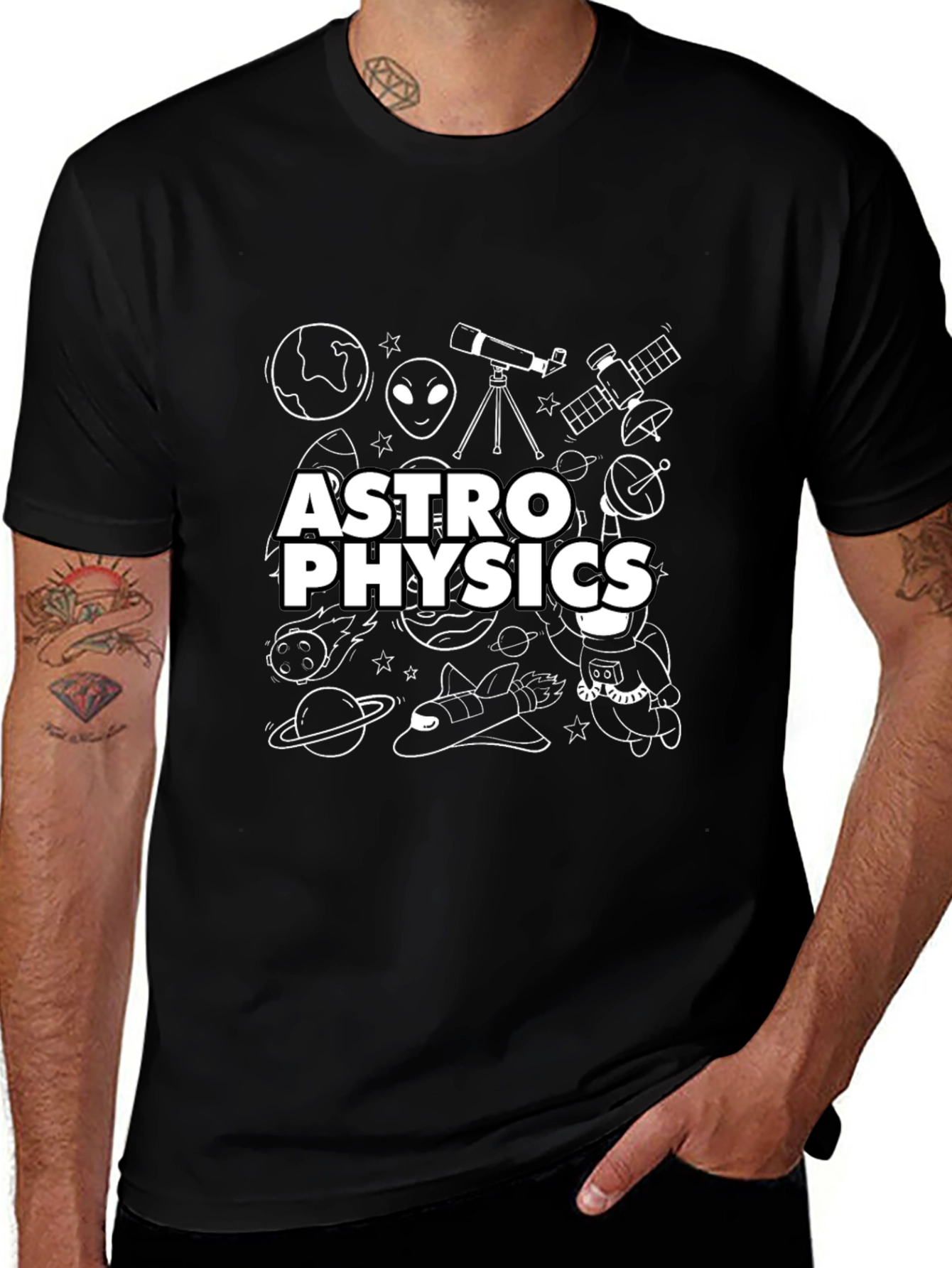 Astrophysics Graphic Print T-Shirt
