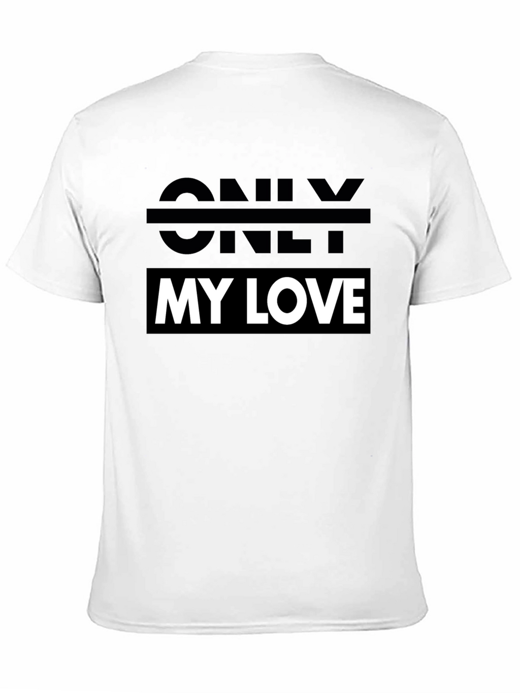 Only My Love Black Graphic Tee