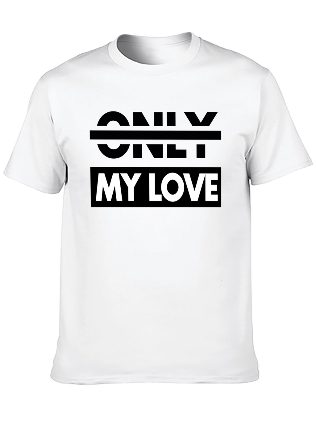 Only My Love Black Graphic Tee