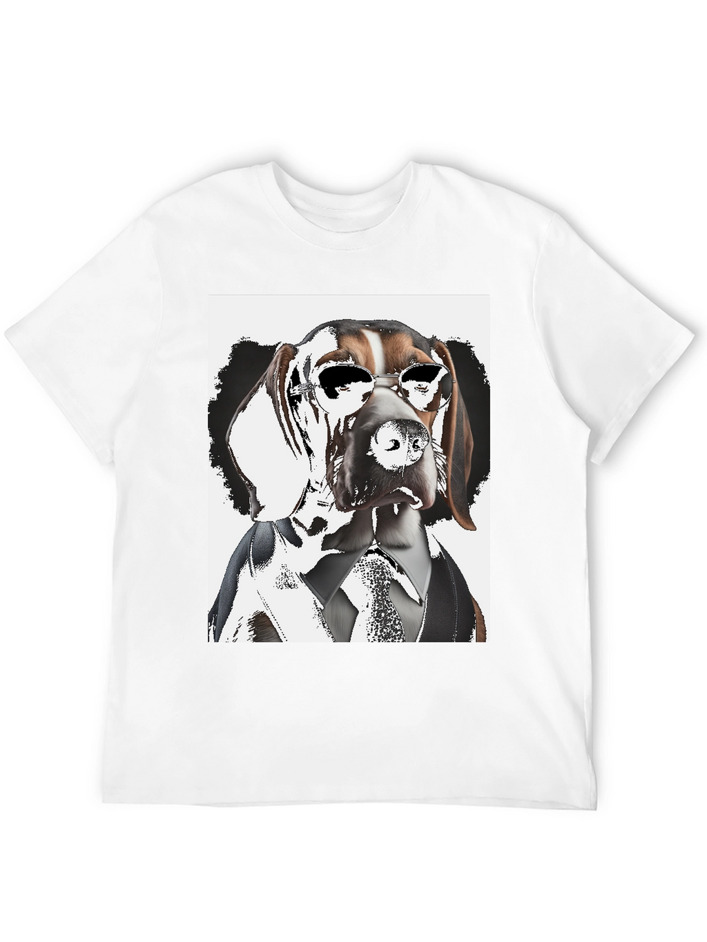 Dogfather T-Shirt: Suave Hound in Shades