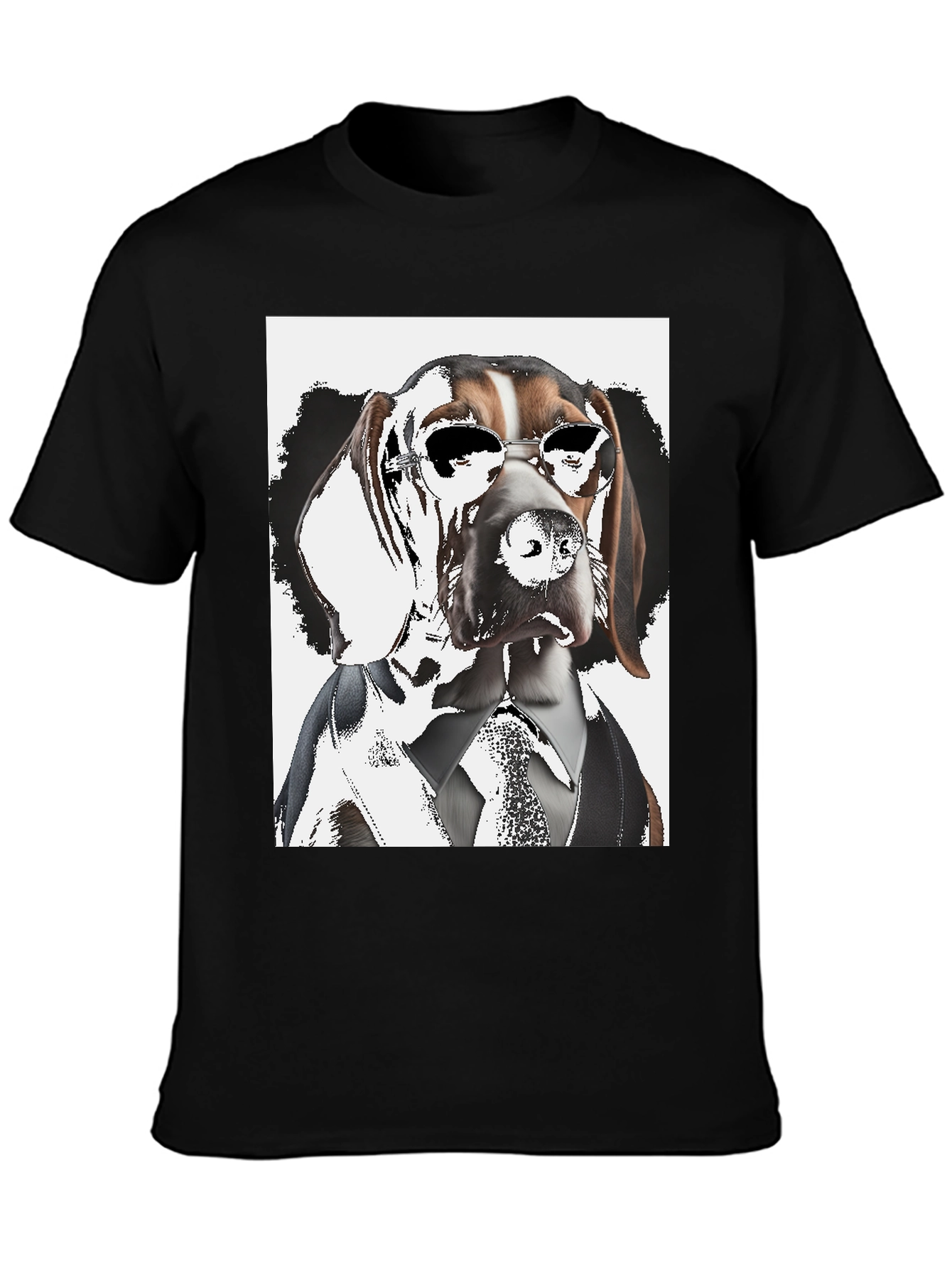 Dogfather T-Shirt: Suave Hound in Shades