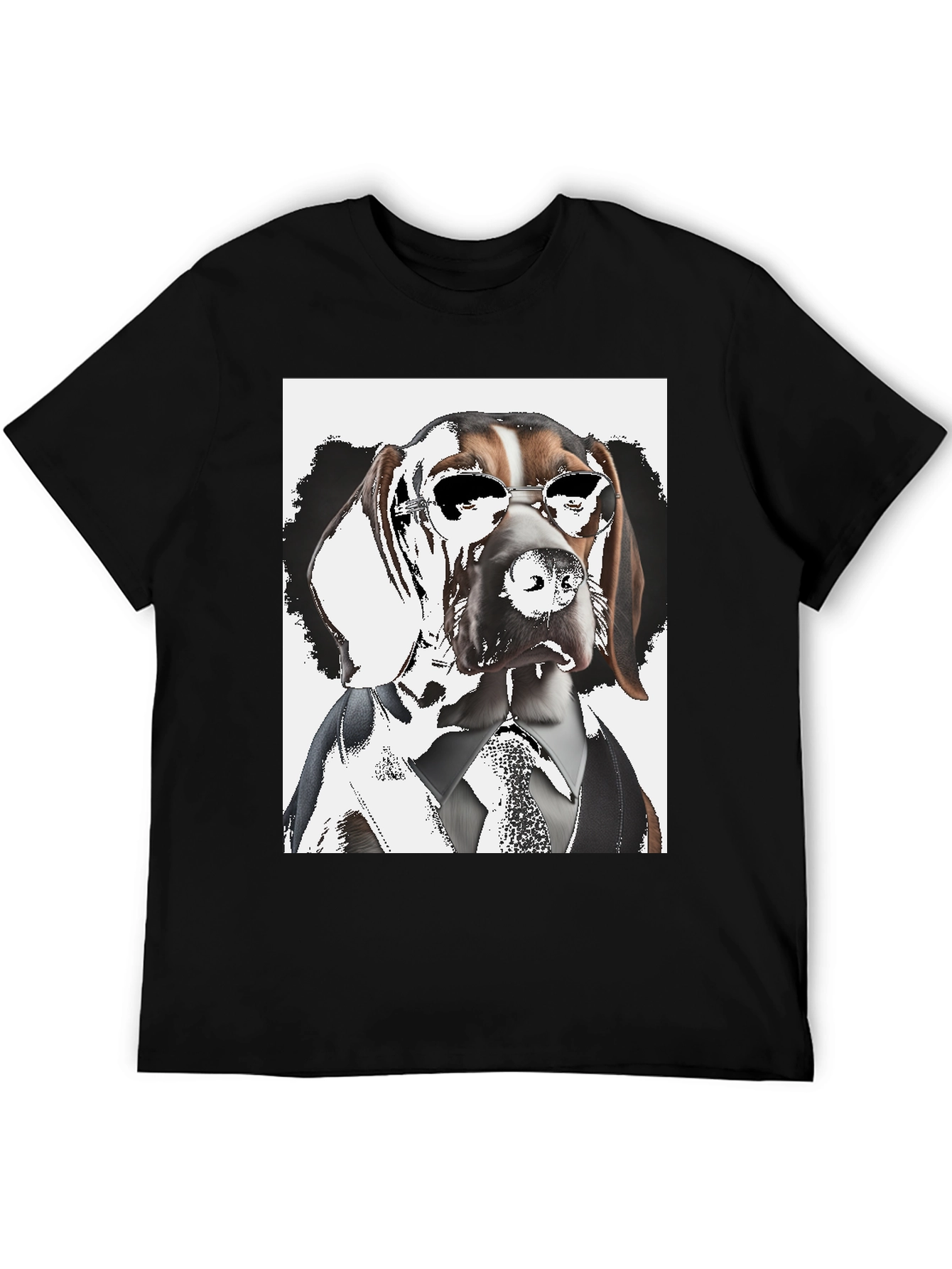 Dogfather T-Shirt: Suave Hound in Shades