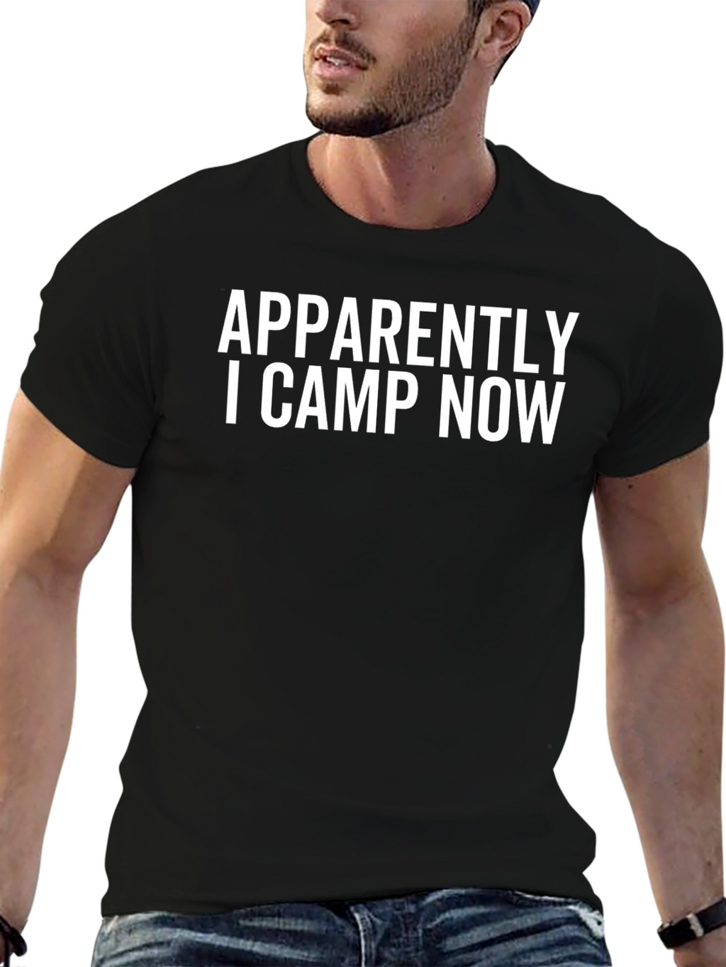 Funny Camping T-Shirt: Apparently I Camp Now