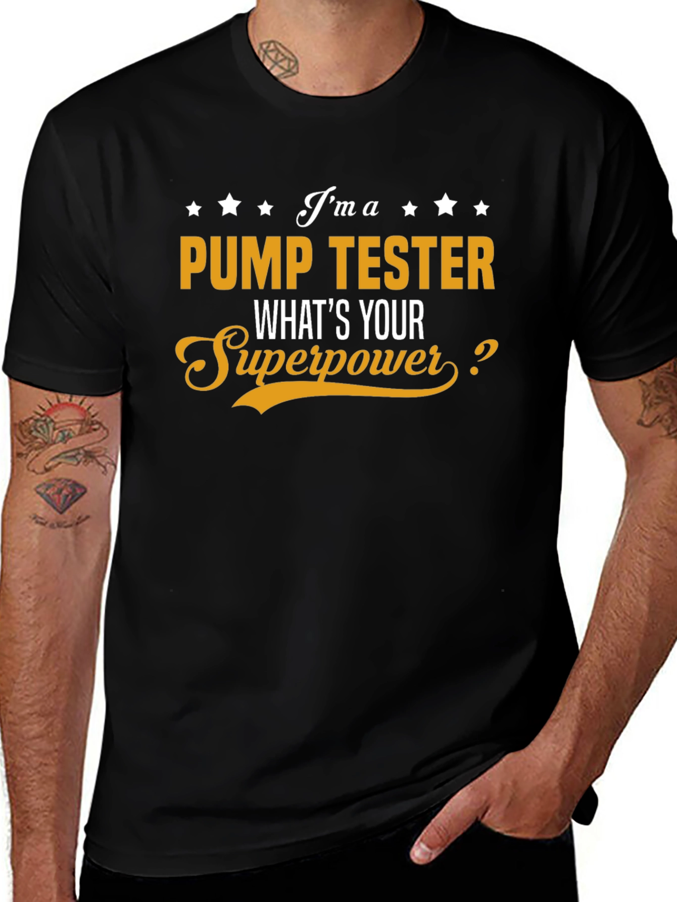 Pump Tester Superpower T-Shirt - Cool Job Pride