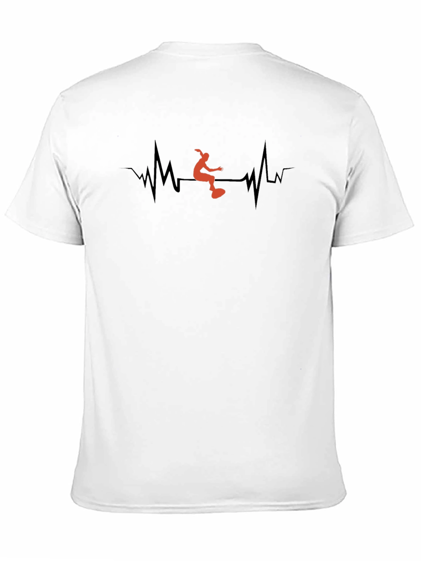 Surfer Heartbeat Graphic Tee - Black