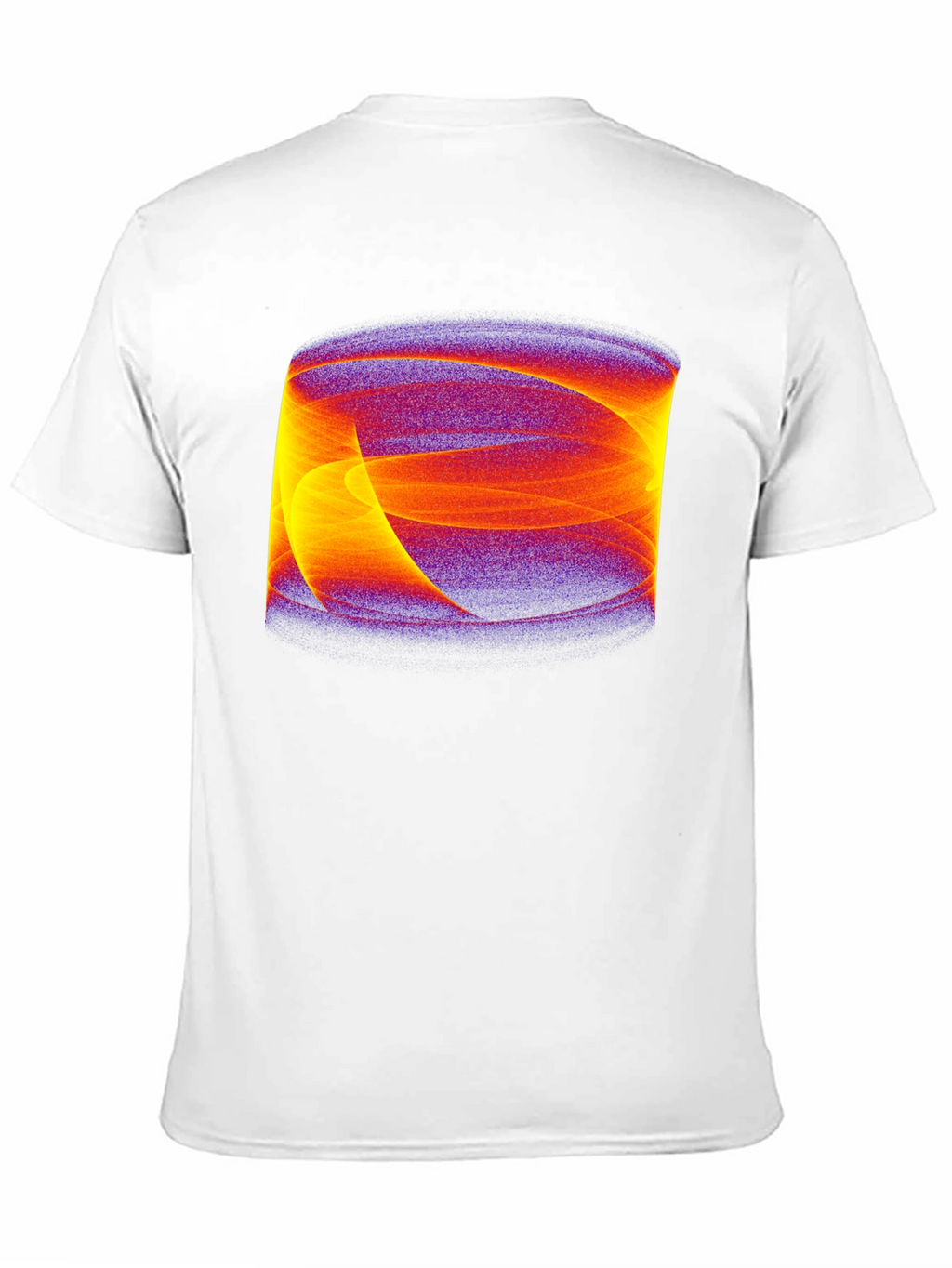 Abstract Swirl Graphic Black Tee