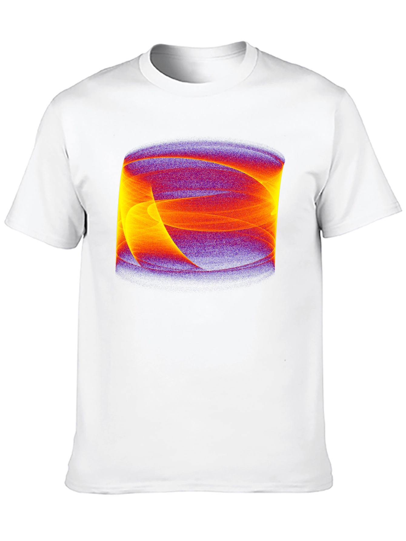 Abstract Swirl Graphic Black Tee