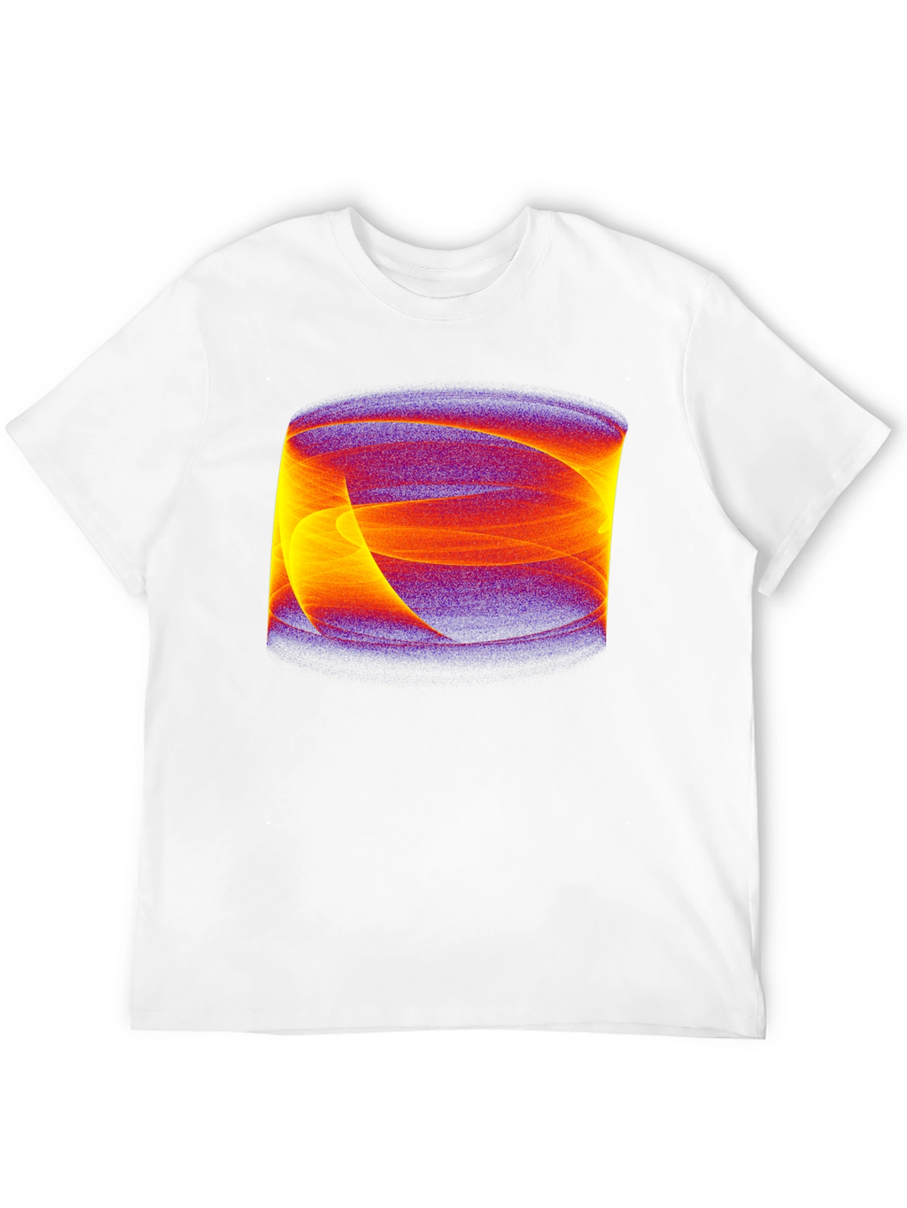 Abstract Swirl Graphic Black Tee
