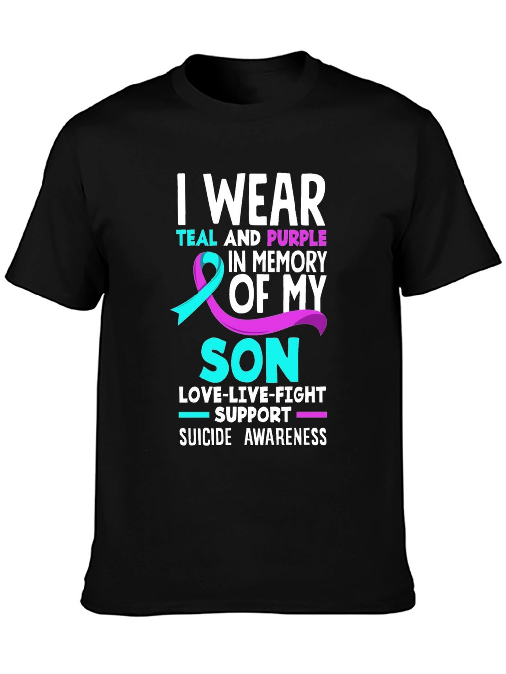 Teal and Purple Suicide Awareness T-Shirt