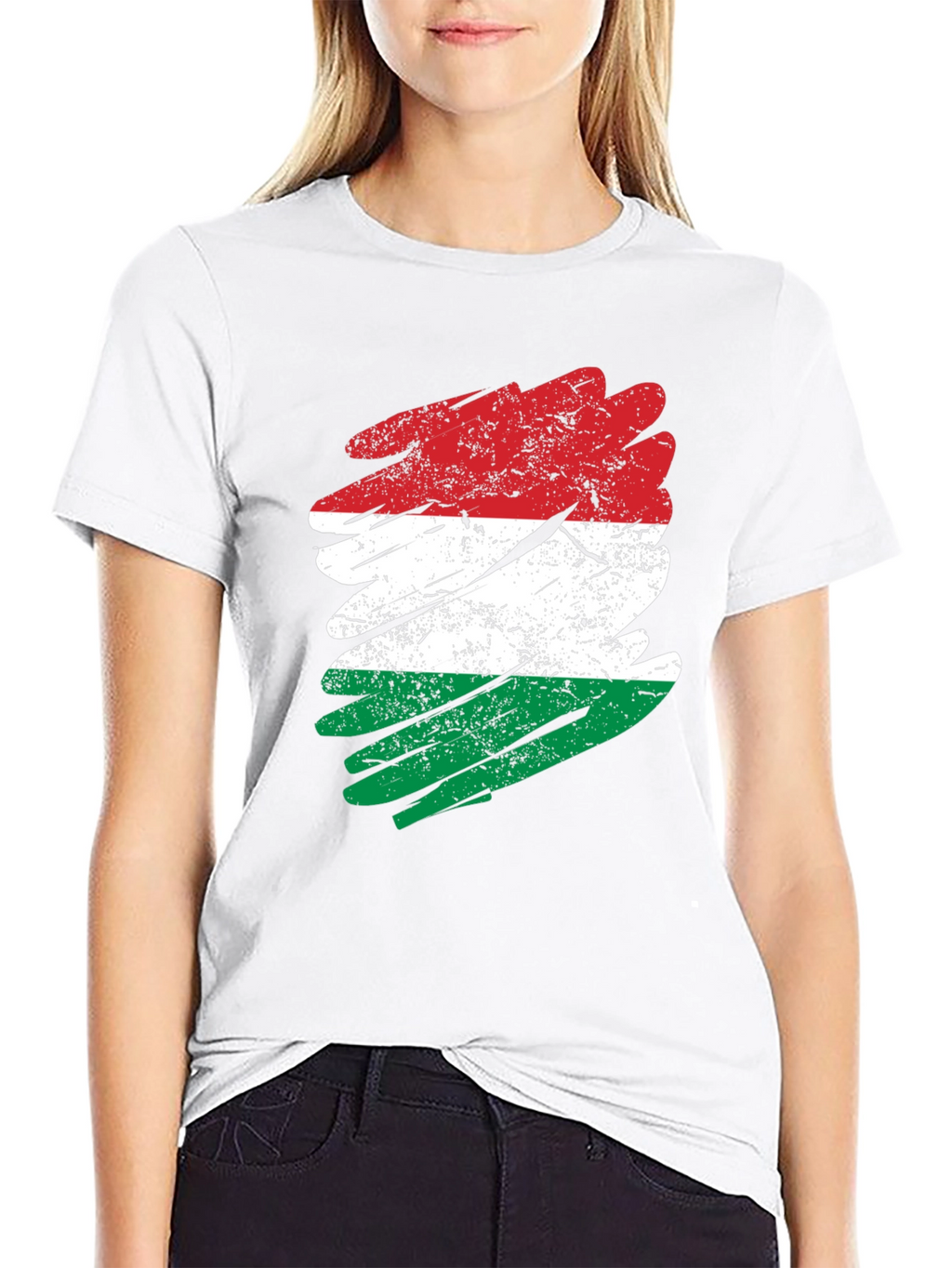 Hungary Flag Brushstroke T-Shirt