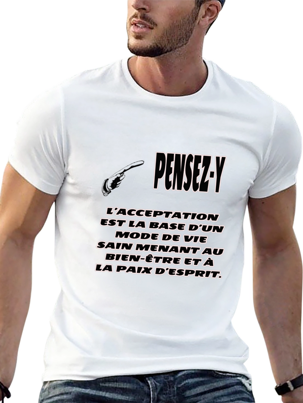 PENSEZ-Y Graphic T-Shirt - Inspiring French Quote