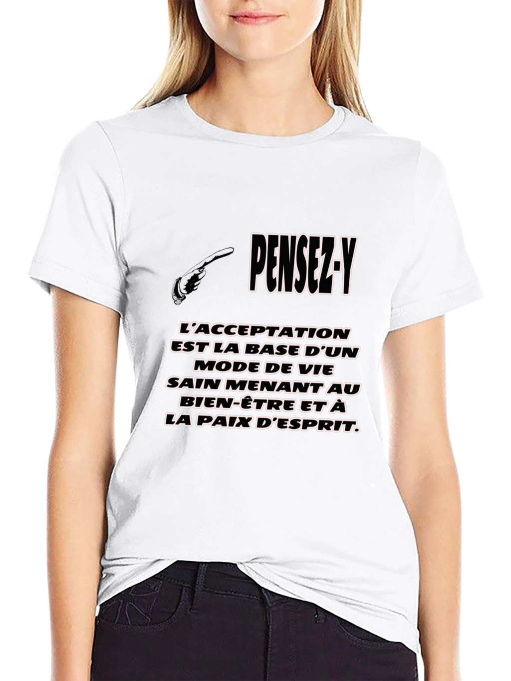 PENSEZ-Y Graphic T-Shirt - Inspiring French Quote