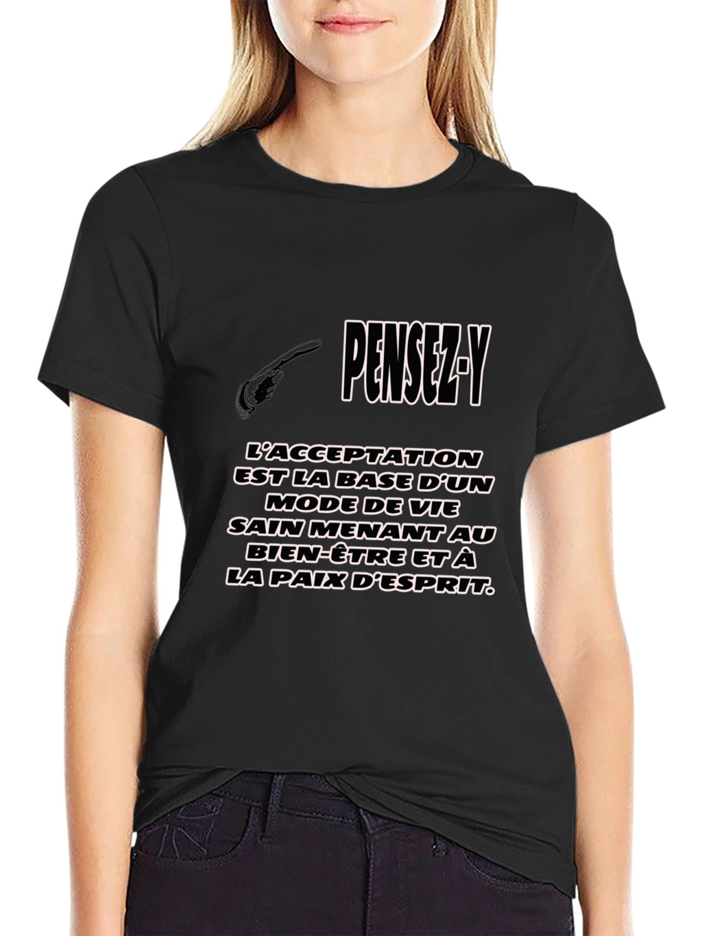 PENSEZ-Y Graphic T-Shirt - Inspiring French Quote