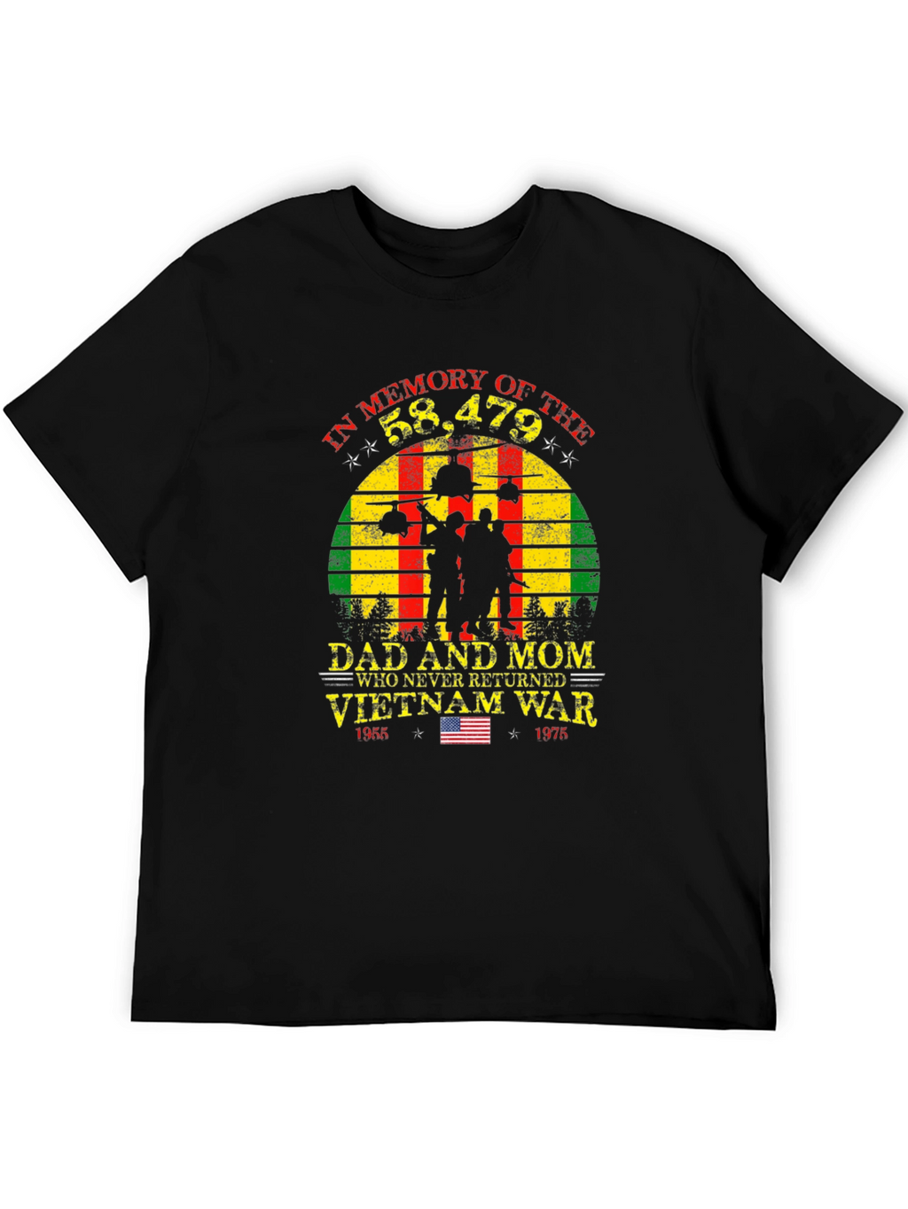 Vietnam War Memorial T-Shirt - Never Forgotten