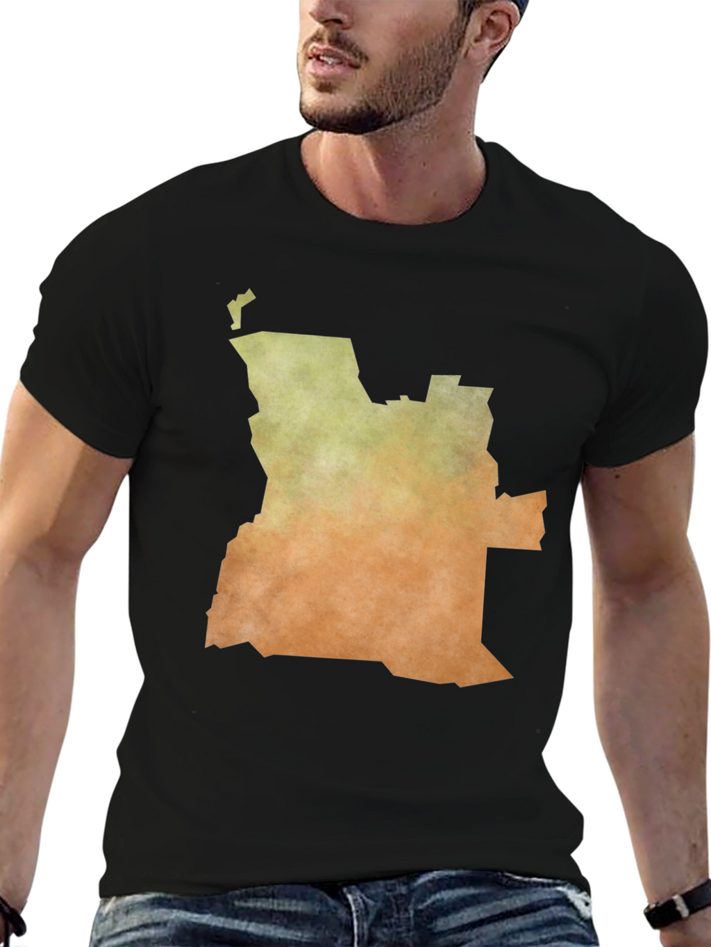 Angola Map Graphic Tee - Stylish Africa Pride Shirt
