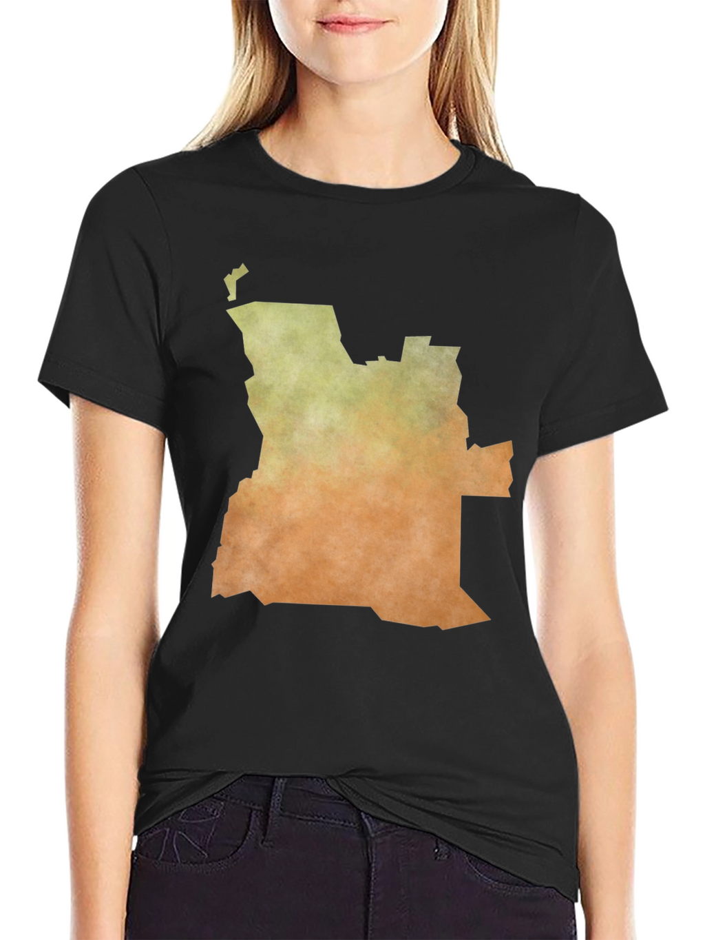 Angola Map Graphic Tee - Stylish Africa Pride Shirt