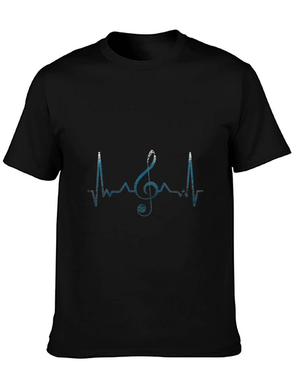 Music Heartbeat T-Shirt - Black Graphic Tee