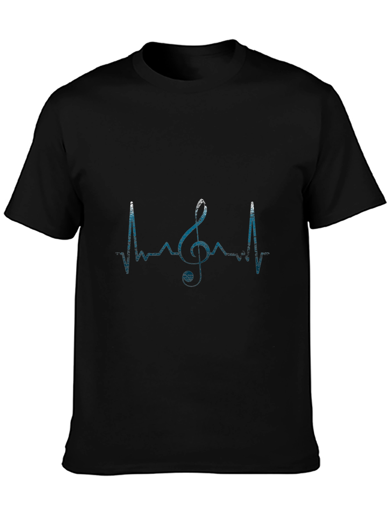 Music Heartbeat T-Shirt - Black Graphic Tee