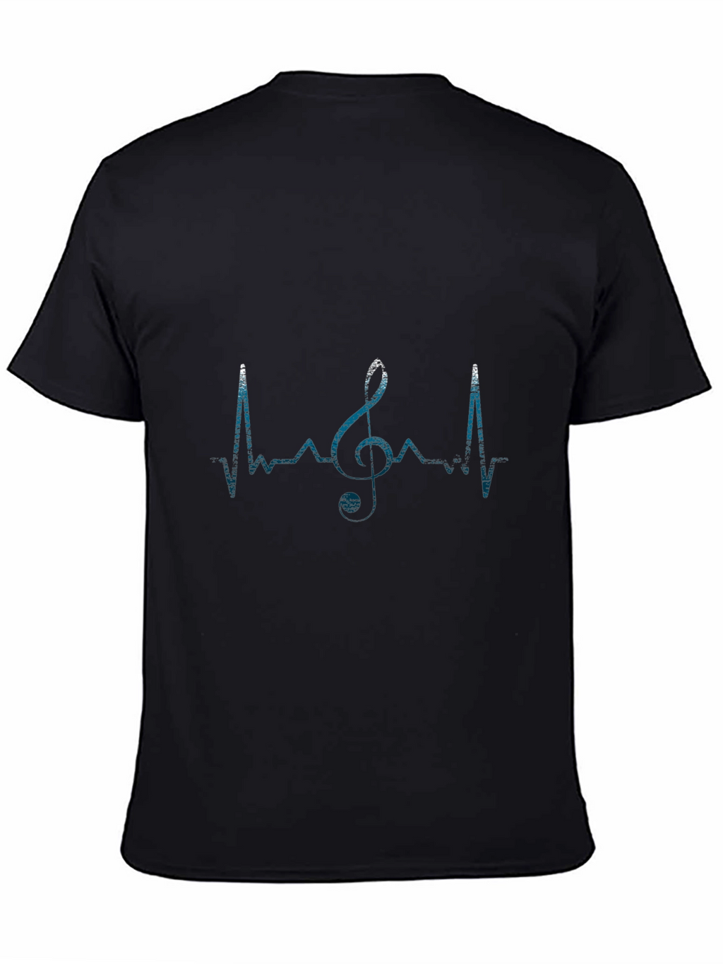Music Heartbeat T-Shirt - Black Graphic Tee