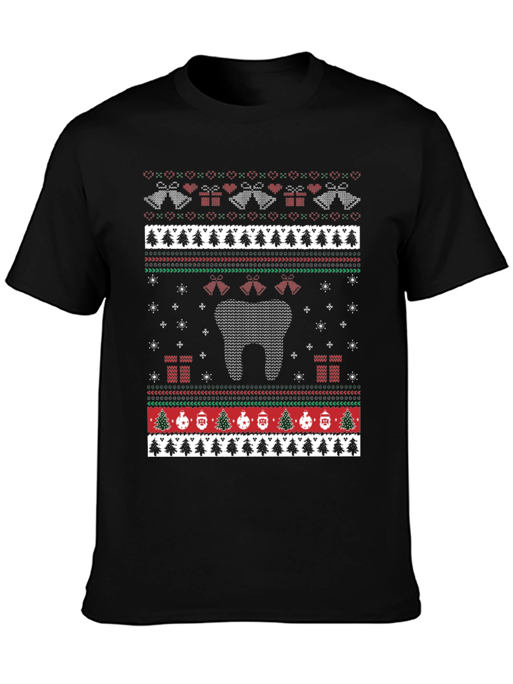 Dental Ugly Christmas Sweater Style T-Shirt