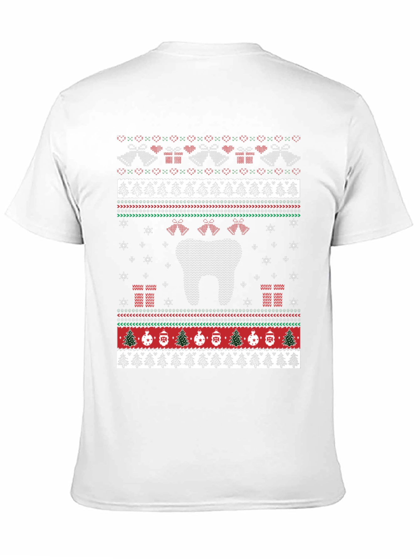 Dental Ugly Christmas Sweater Style T-Shirt