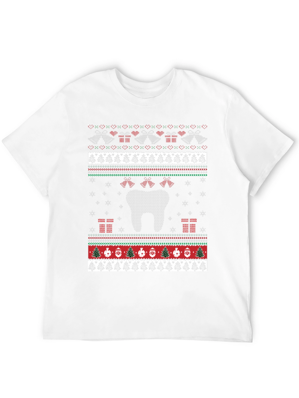 Dental Ugly Christmas Sweater Style T-Shirt