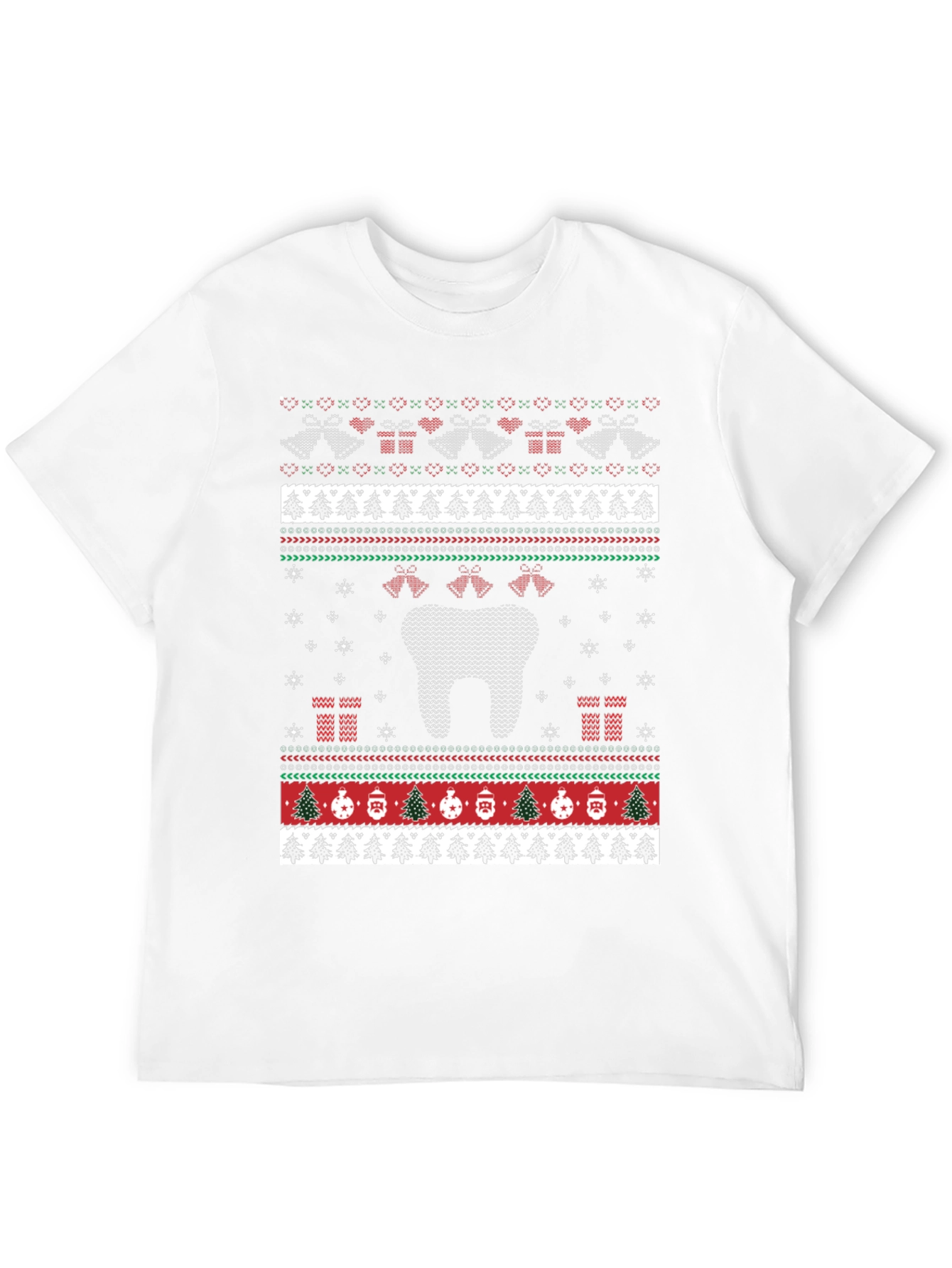 Dental Ugly Christmas Sweater Style T-Shirt